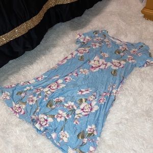 Blue cute cover up dress